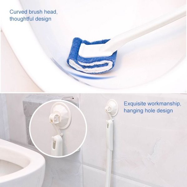 No Dead Corner Soft Bristles Disposable Toilet Brush (Green) - Image 4
