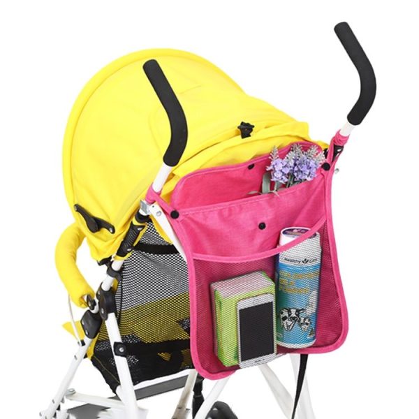 Baby Trolley Net Bag Storage Bag Universal Baby Care (Red)