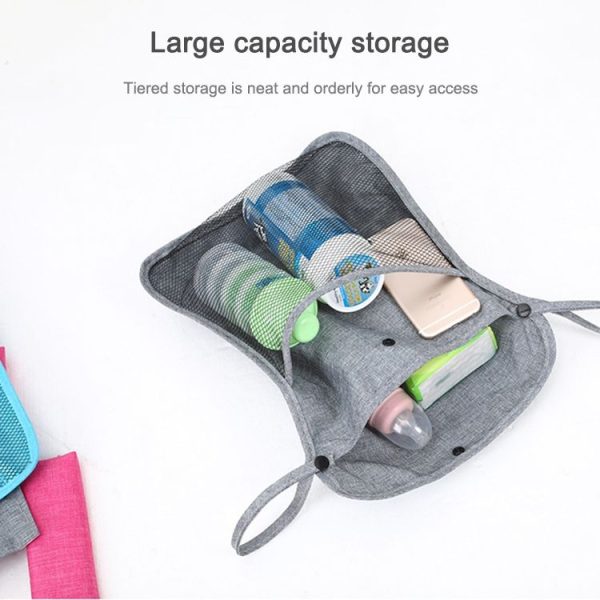 Baby Trolley Net Bag Storage Bag Universal Baby Care (Red) - Image 3