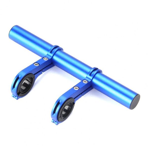 Cycling Handlebar Bike Flashlight Holder Handle Bar Bicycle Accessories Extender Mount Bracket (Blue) - Image 2