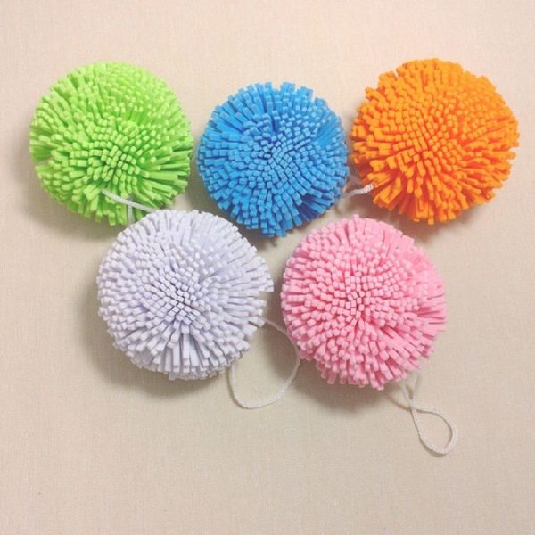 5 PCS Colorful Body Exfoliating Sponge Bath Ball, Random Color Delivery