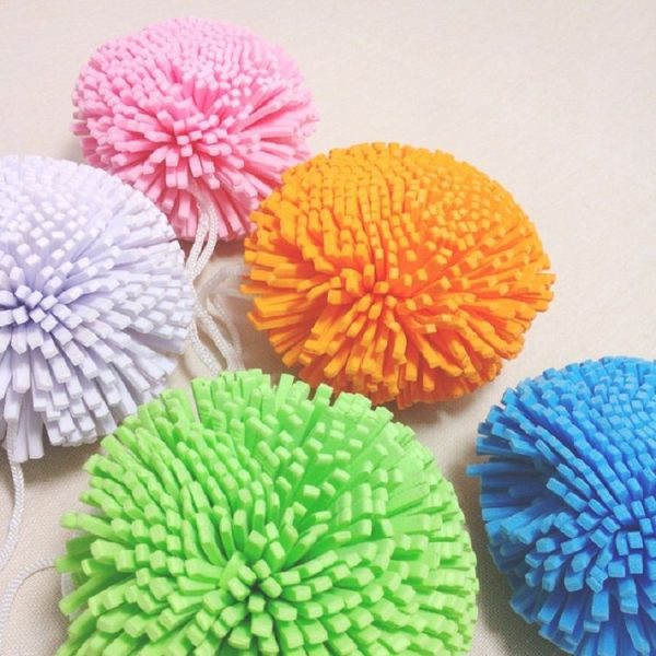 5 PCS Colorful Body Exfoliating Sponge Bath Ball, Random Color Delivery - Image 2