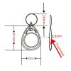 10PCS IC Access Control Card Entree Control M1 Compatibel Fudan Rfid 13.56Mhz Keyfob Sleutelhanger Tag Sleutelhanger (Blue) - Image 3