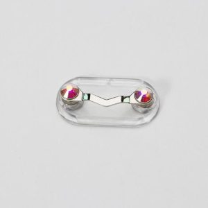 Magnetic Glasses Holder Magnetic Brooch Number Plate Headset Glasses Clip (Colored Diamond)