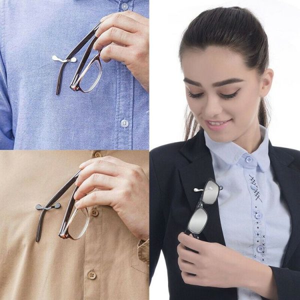 Magnetic Glasses Holder Magnetic Brooch Number Plate Headset Glasses Clip (Colored Diamond) - Image 6