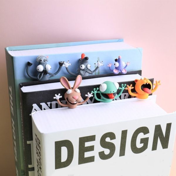 3D Stereo Animal Bookmark Creative Cute Funny Bookmark (Cat) - Image 5
