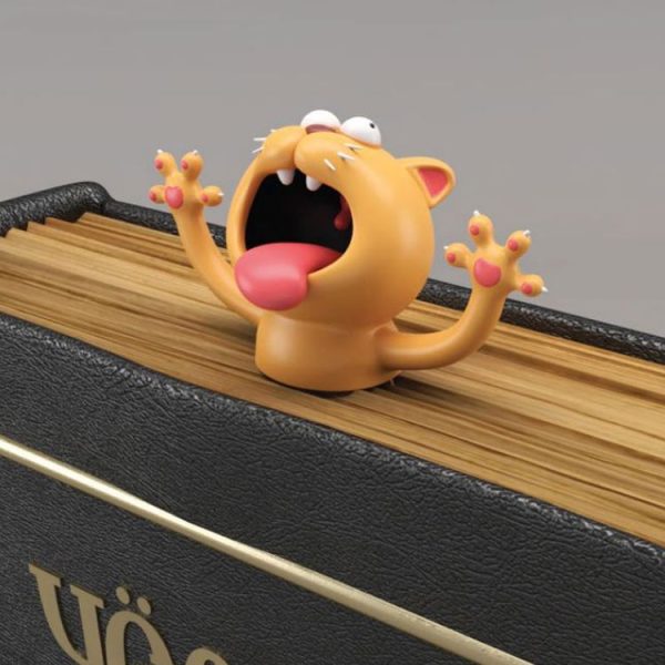 3D Stereo Animal Bookmark Creative Cute Funny Bookmark (Cat) - Image 6