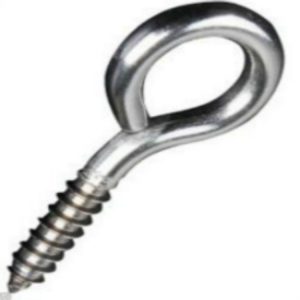 20 PCS Light Hook Nail Self-tapping Screw Triangle Thread Tip Tail Lhand Screw Eye (3x32x9mm)