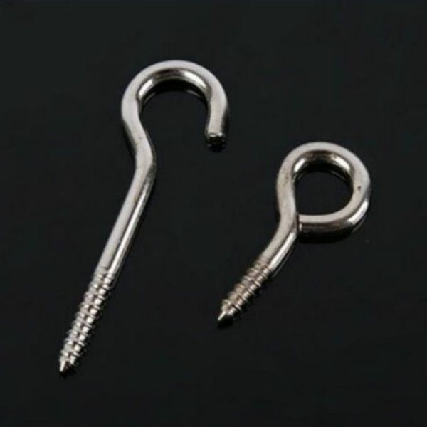 20 PCS Light Hook Nail Self-tapping Screw Triangle Thread Tip Tail Lhand Screw Eye (3x32x9mm) - Image 3
