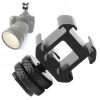 2PCS Universal Camera Rotary PTZ Three-Head Hot Shoe Base - Image 3