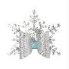 6 PCS Christmas Snowflake Girl Bow Hairpin Baby Headwear Hair Accessories (Silver) - Image 2