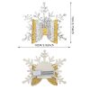 6 PCS Christmas Snowflake Girl Bow Hairpin Baby Headwear Hair Accessories (Silver) - Image 4