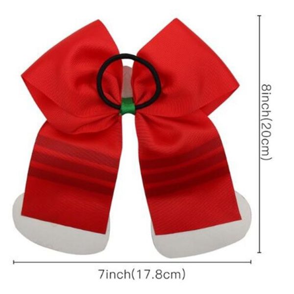 6 PCS Christmas Boots Styling Crown Girl Hair Ring Kids Hair Accessories (Green) - Image 3