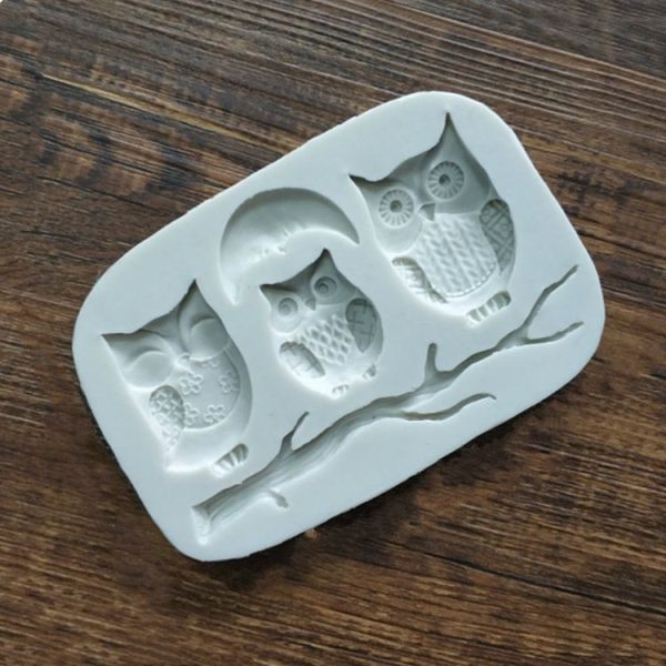 Owl Fondant Mold Cake Decoration Diy Dry Pais Chocolate Silicone Mold - Image 2