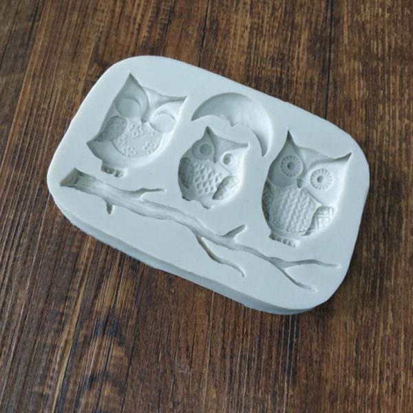 Owl Fondant Mold Cake Decoration Diy Dry Pais Chocolate Silicone Mold - Image 3