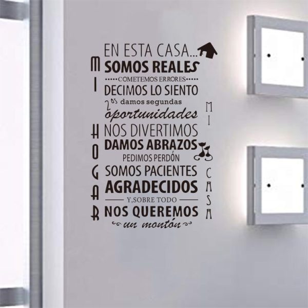 2 PCS French Family Rules Series Wall Stickers, Size: 45x72cm - Image 2
