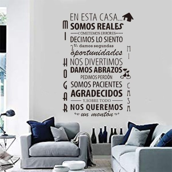 2 PCS French Family Rules Series Wall Stickers, Size: 45x72cm - Image 4