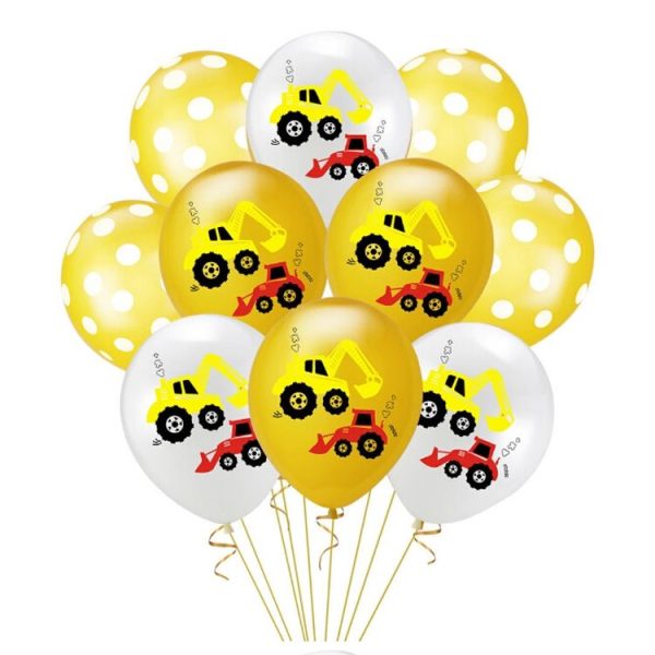 Construction Tractor Inflatable Air Balloons Birthday Excavator Vehicle Banners Baby Shower Kids Boys Birthday Party Supplies, Suit: Suit Seven - Image 3