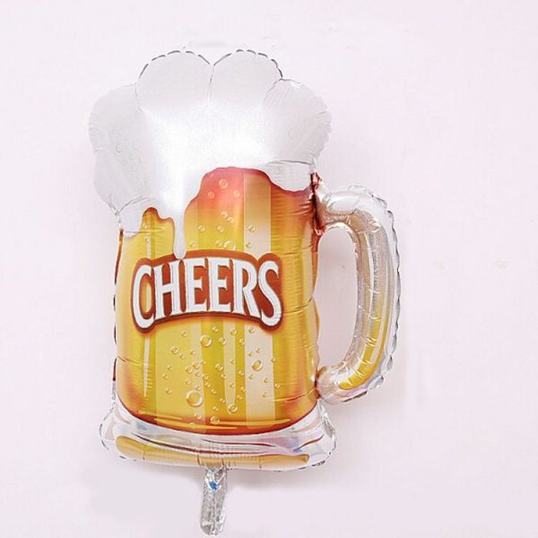2 PCS Birthday Party Celebration Decoration Wine Bottle Wine Glass Foil Balloon, Specificate: CHEERS Wine Glasses - Image 2