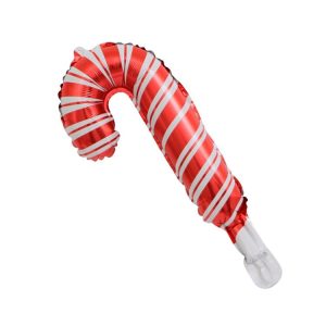 5 PCS Christmas Mini Cartoon Decoration Snowman Old Man Bell Christmas Tree Aluminum Film Aluminum Foil Balloon, Specificate: Christmas Cane