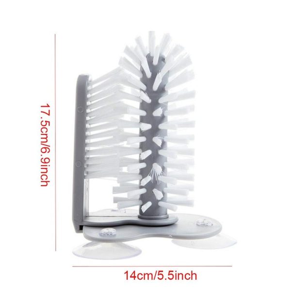 Suction Wall Lazy Cup Cleaning Brush Kitchen Bar Cleaning Tool - Image 3