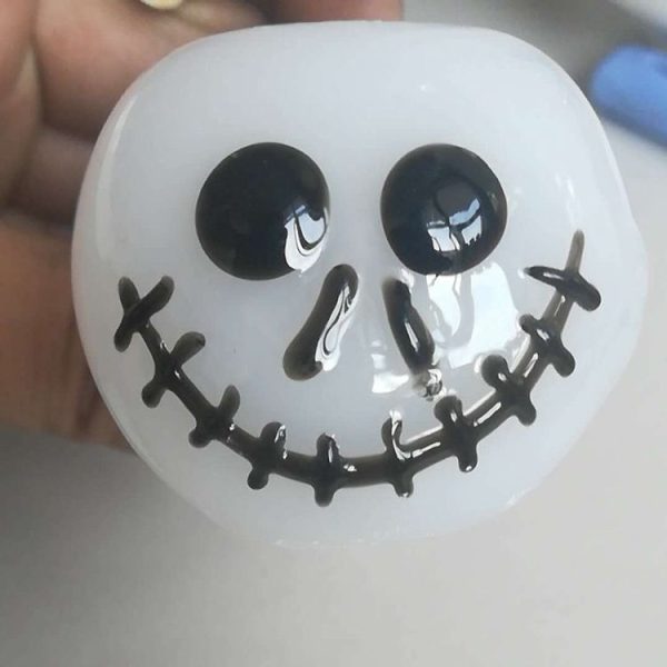 Halloween Ghost Face Crafts Decoration Glass Pipe Halloween Styling - Image 3