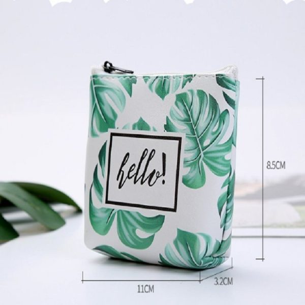 Small Fresh Purse Large Capacity Printing Coin Pocket (Hello) - Image 8