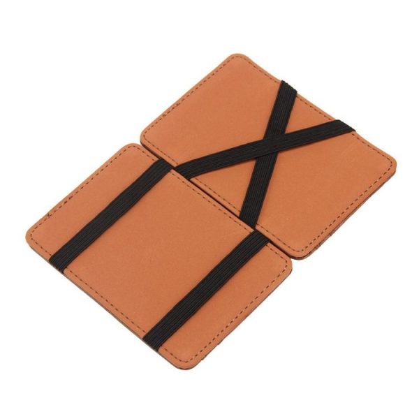 JINBAOLAI Creative Retro Short Men Wallet Card Package (Light Brown) - Image 6