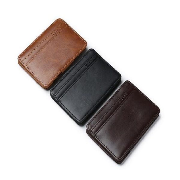 JINBAOLAI Creative Retro Short Men Wallet Card Package (Light Brown) - Image 7