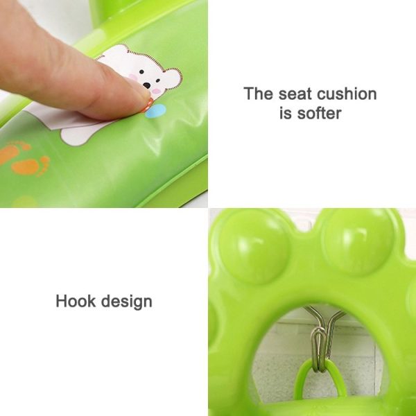 Toilet Training Baby Travel Potty Seat Portable Toilet Seat Infant Chamber Pots Cartoon Toilet (Purple) - Image 3
