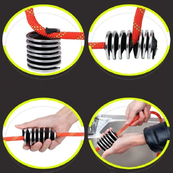 XINDA XD-Q9705 Outdoor Climbing Rope Brush Cleaning Brush Rope Cleaning Tool (Black) - Image 4