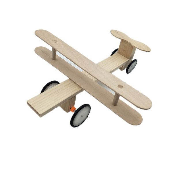Children Technology Small Production DIY Electric Taxi Aircraft Model Handmade Materials Teaching Toys - Image 3
