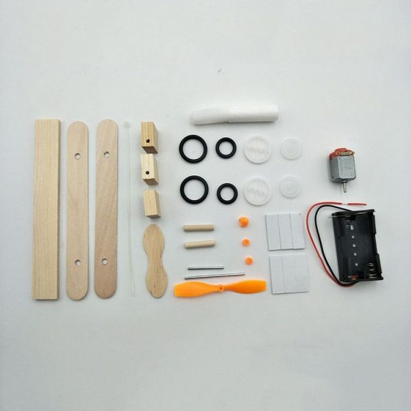 Children Technology Small Production DIY Electric Taxi Aircraft Model Handmade Materials Teaching Toys - Image 4