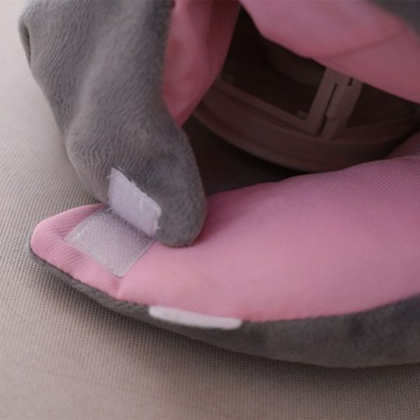 Cute Hippo Hat Cosplay Props Accessories Plush Head Photo props One size, Color: As Show - Image 4