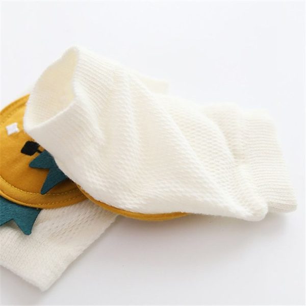 Children Knee Pads Combed Cotton Mesh Breathable Baby Crawling Knitting Knee Pads (Light Fox) - Image 8