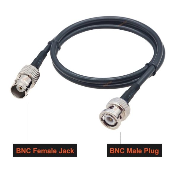 BNC Female To BNC Male RG58 Coaxial Adapter Cable, Cable Length: 0.5m - Image 2