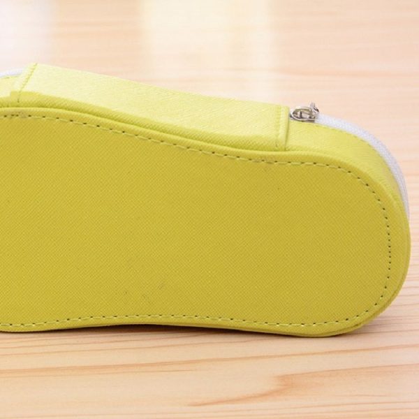 Cute Large-capacity Pencil Bag Slipper Style Pencil Case Makeup Storage Bag Cartoon Gray - Image 4