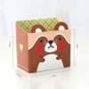 3 PCS 6946 Office Stationery Creative Student Paper Cute Animal Single Storage Pen Holder Finishing Box (Yellow) - Image 3