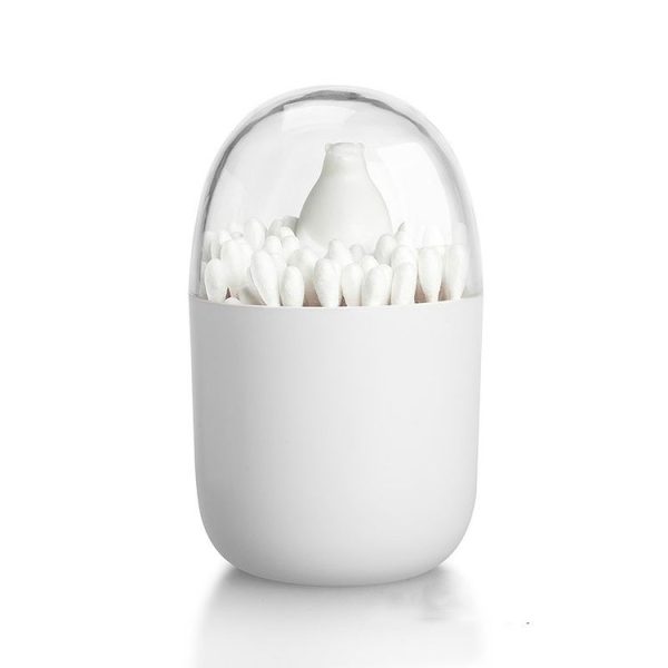 Creative Animal Plant Shape Toothpick Cotton Swab Storage Box Bear - Image 2