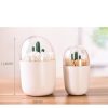 Creative Animal Plant Shape Toothpick Cotton Swab Storage Box Pine Tree - Image 4