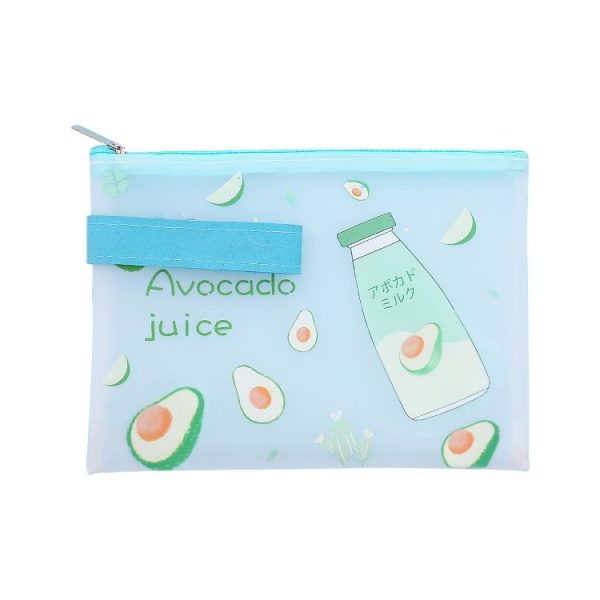 L0028 Avocado TPU File Bag Storage Folder Waterproof Papers Portfolio Student Stationery, Size: S (Cactus)