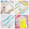 L0028 Avocado TPU File Bag Storage Folder Waterproof Papers Portfolio Student Stationery, Size: L (Cactus) - Image 3