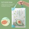 L0028 Avocado TPU File Bag Storage Folder Waterproof Papers Portfolio Student Stationery, Size: L (Cactus) - Image 5