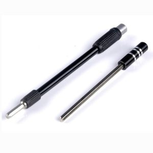 Hexagonal Drive Bit Bending Universal Hose Post Screwdriver Long Rod (Black)