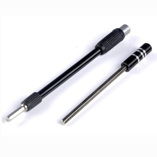 Hexagonal Drive Bit Bending Universal Hose Post Screwdriver Long Rod (Black)