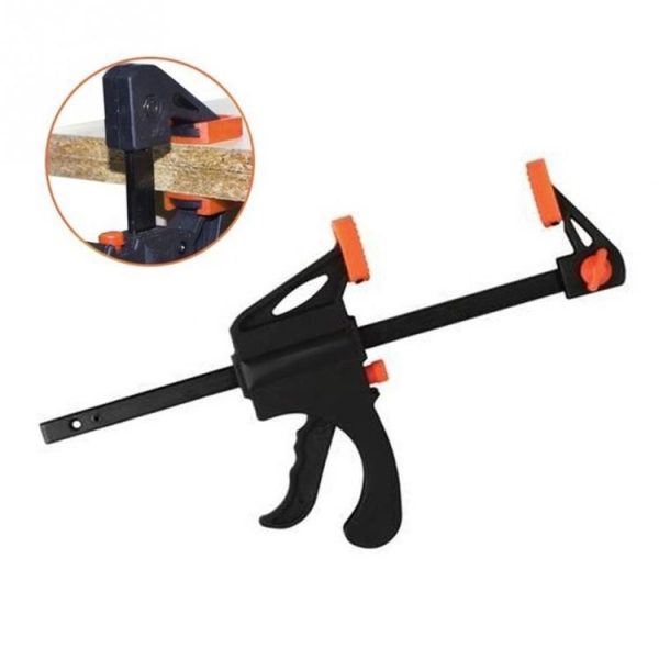 4 Inch Fixed Fast Wood Clip F Clamp Handmade Carpenter Tool (Orange) - Image 3