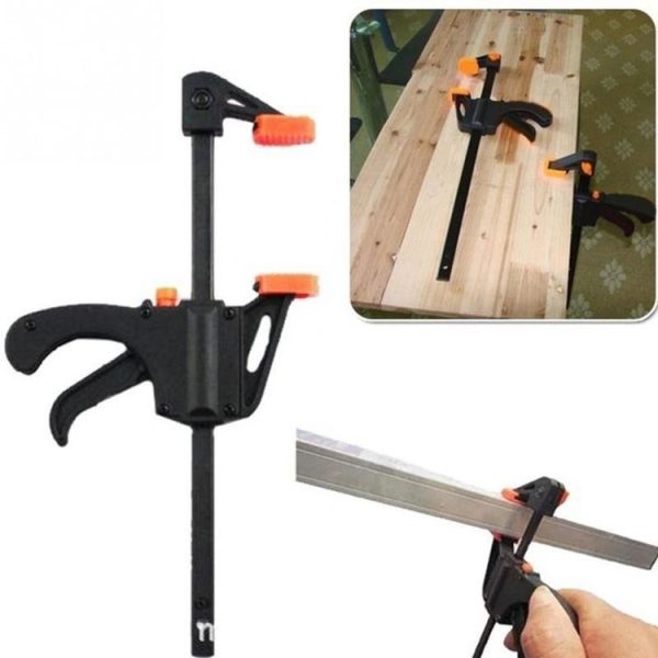 4 Inch Fixed Fast Wood Clip F Clamp Handmade Carpenter Tool (Orange) - Image 4