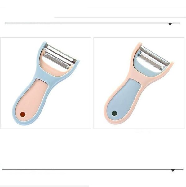 Fruit Vegetable Peeler Planer Potato Carrot Kitchen Tool (Beige) - Image 3