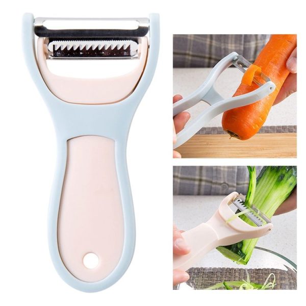 Fruit Vegetable Peeler Planer Potato Carrot Kitchen Tool (Beige) - Image 6