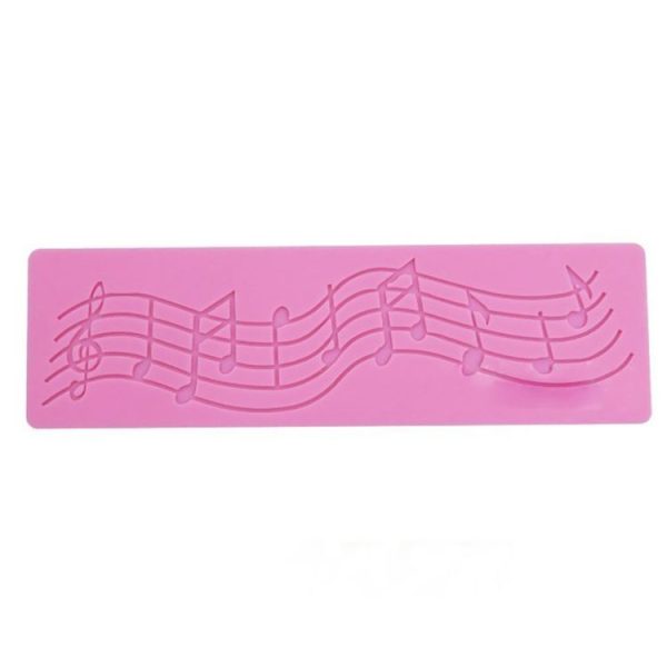 2 PCS Note Cake Decoration Silicone Mould Fondant Cake Tool Baking DIY Mould - Image 2